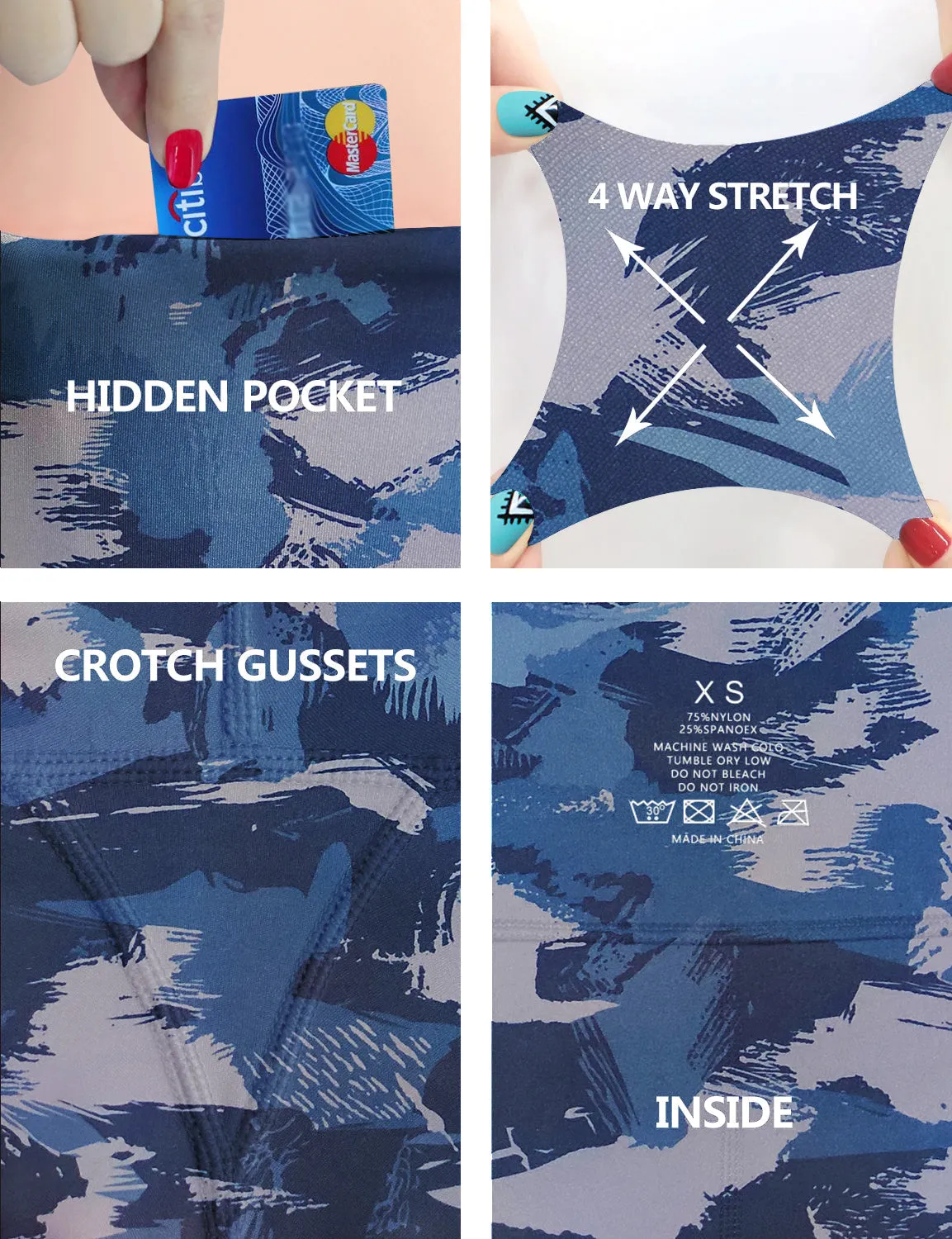 2.5" Printed Side Pockets Golf Shorts navy brushcamo_Golf
