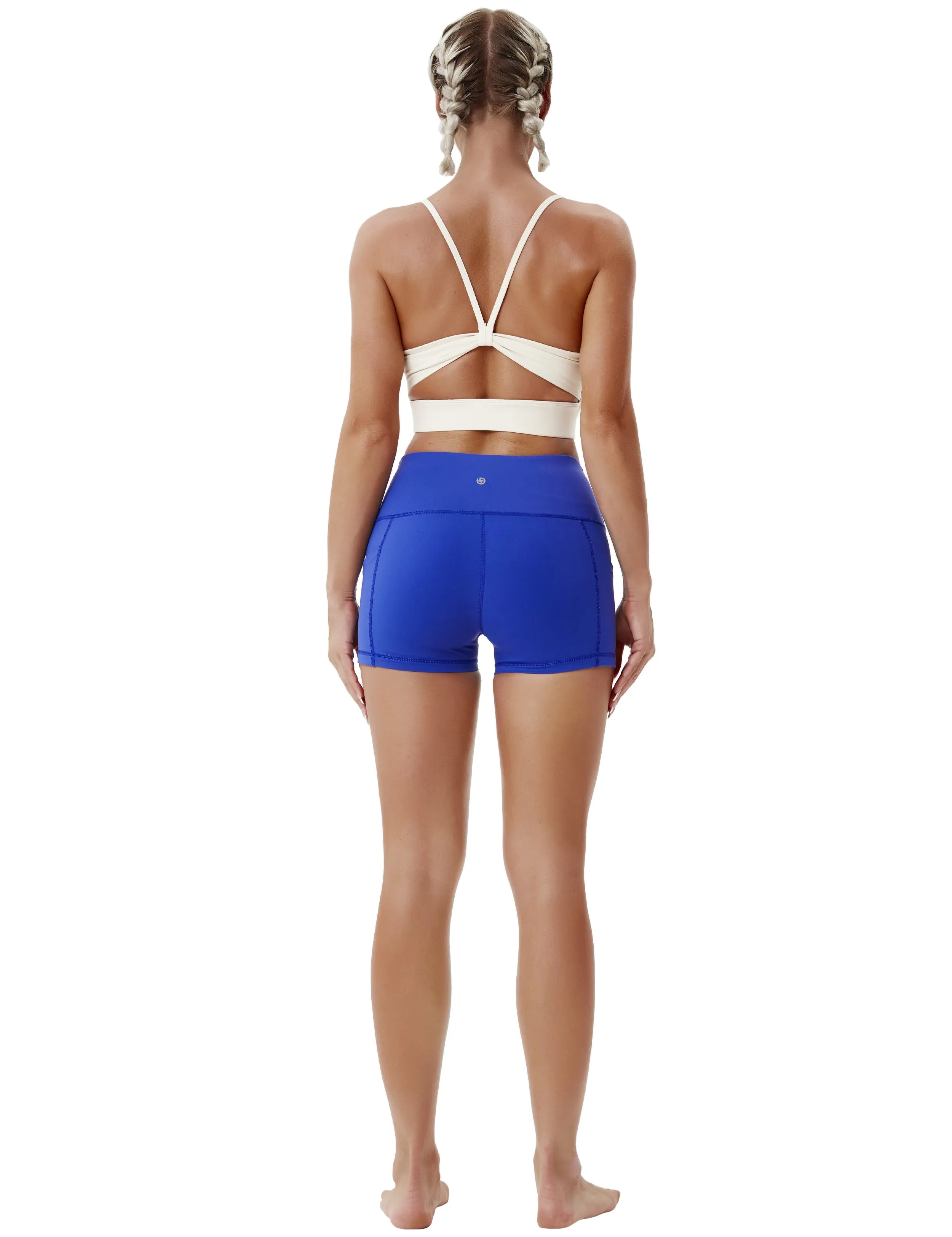 2.5" Side Pockets Pilates Shorts navy_Pilates