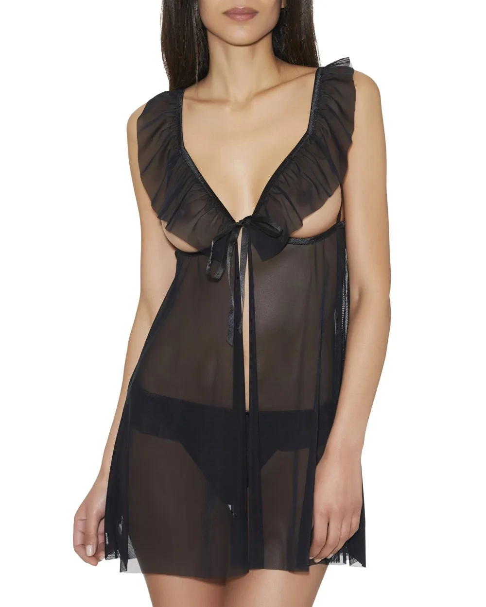 Boite A Desir Untie Me Babydoll and Tanga Set