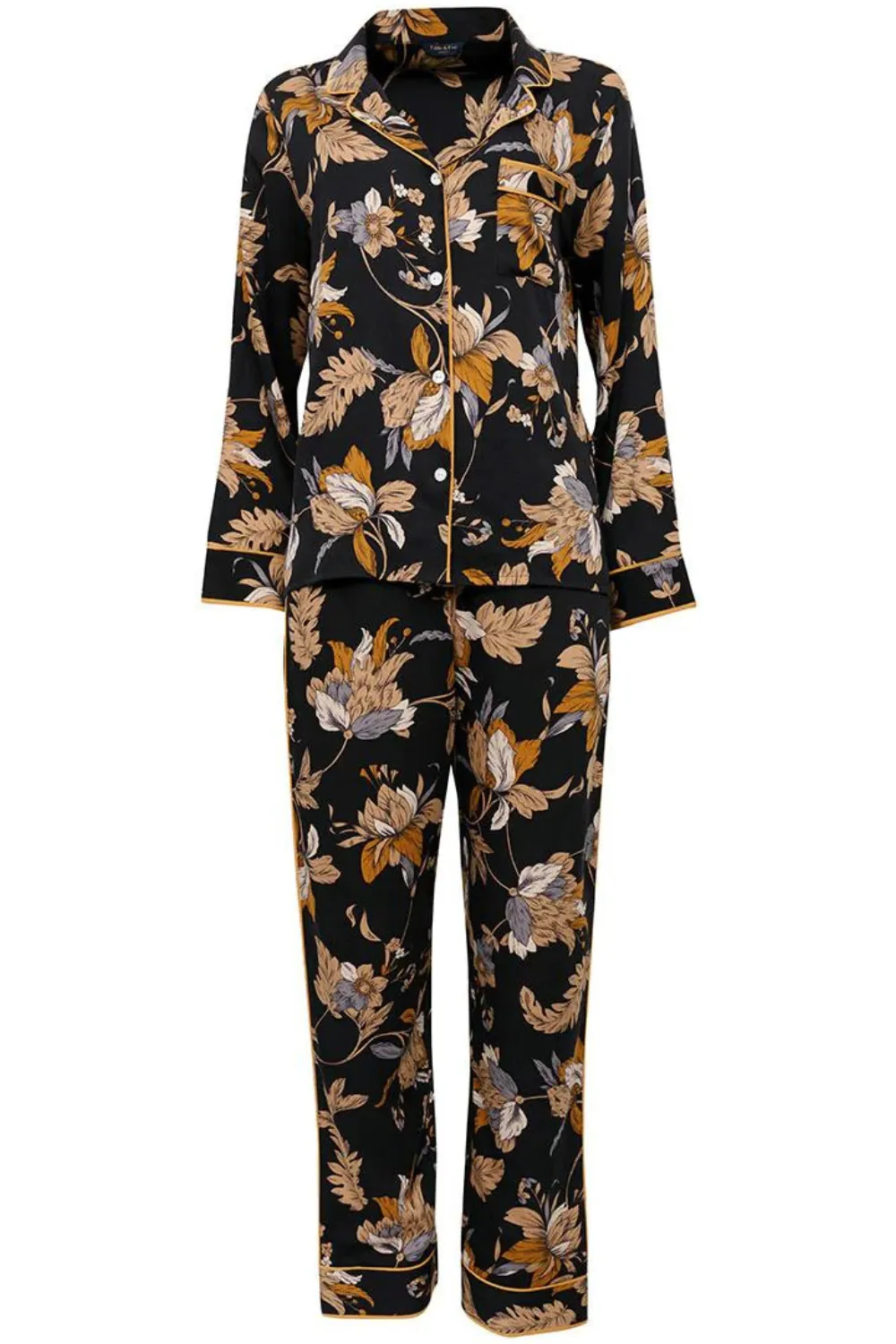 Brixton Floral Print Pyjama Set, Size UK 14