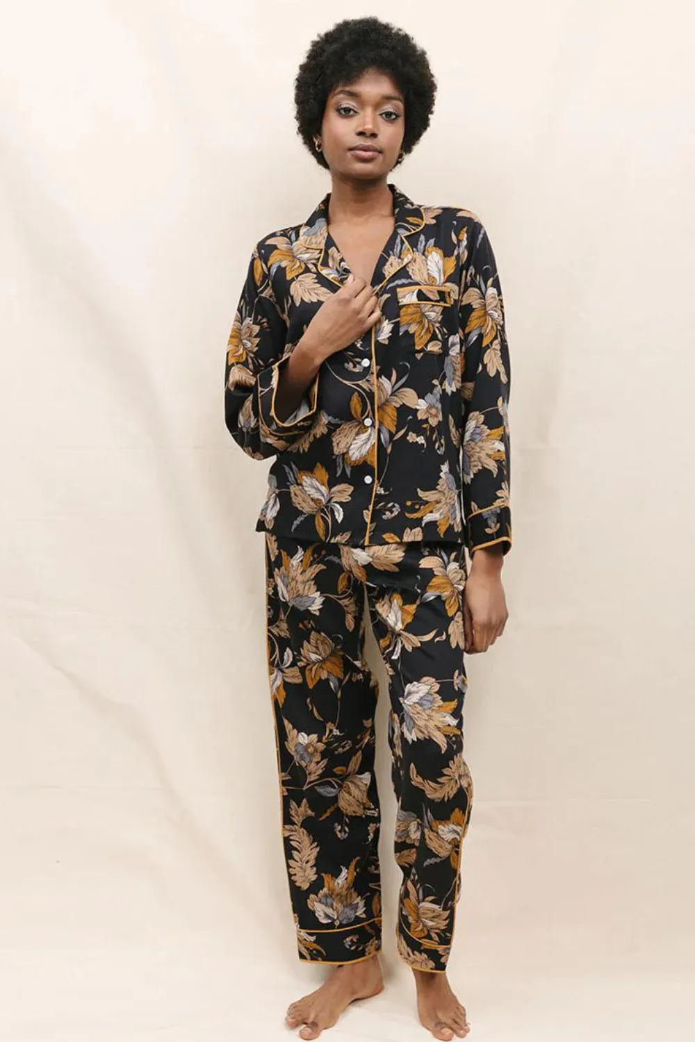 Brixton Floral Print Pyjama Set, Size UK 14