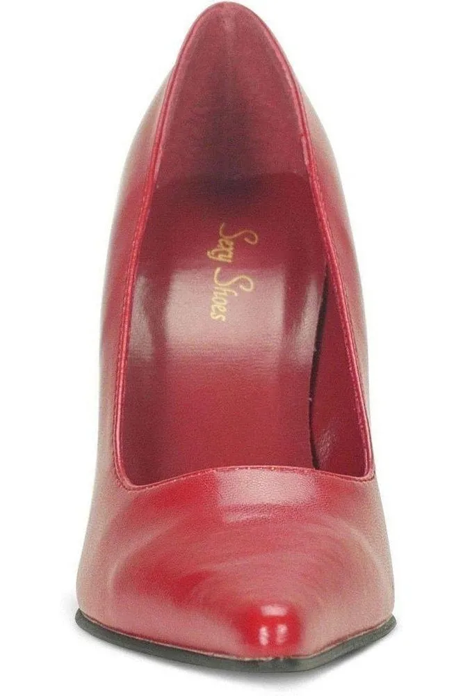 Classic-6004 Stiletto Pump | Faux Leather