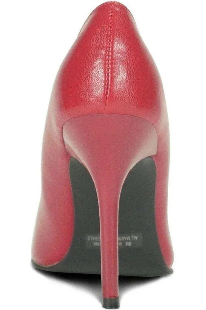 Classic-6004 Stiletto Pump | Faux Leather