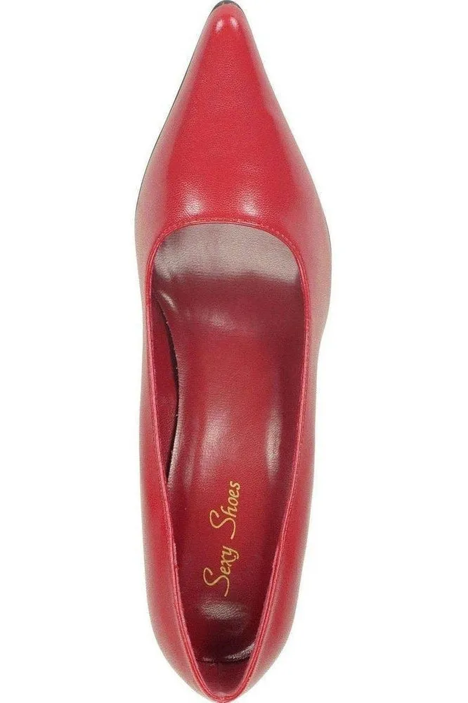 Classic-6004 Stiletto Pump | Faux Leather