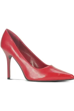 Classic-6004 Stiletto Pump | Faux Leather