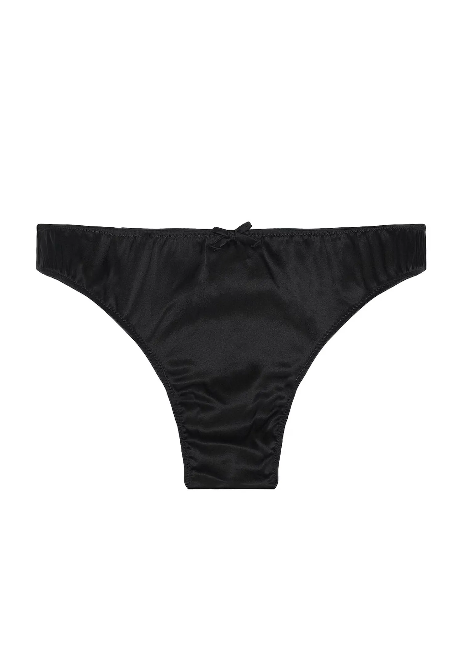 Fringe Heart Shaped Ouvert Panty (Black)