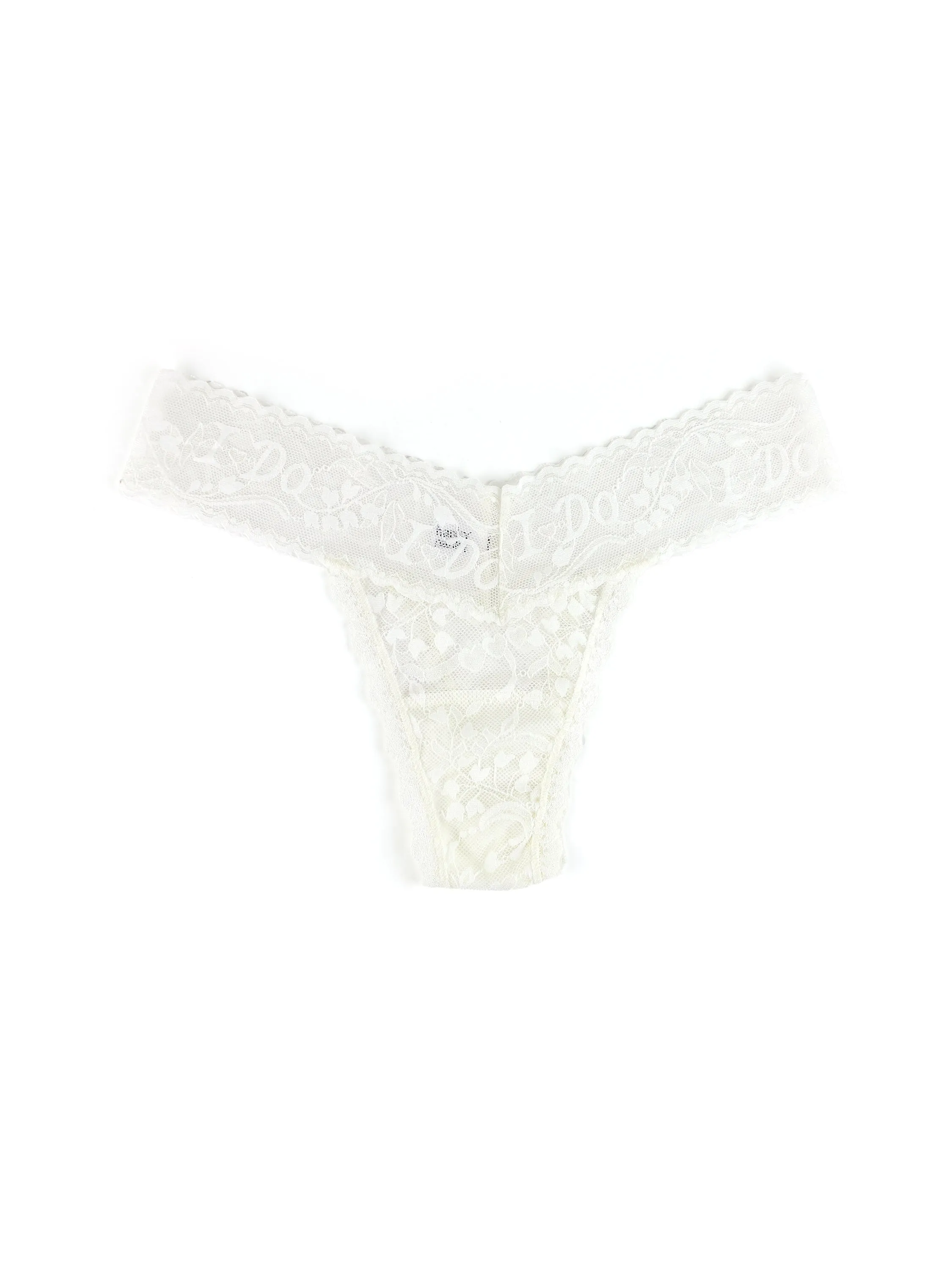 I Do Shimmer Low Rise Thong Light Ivory