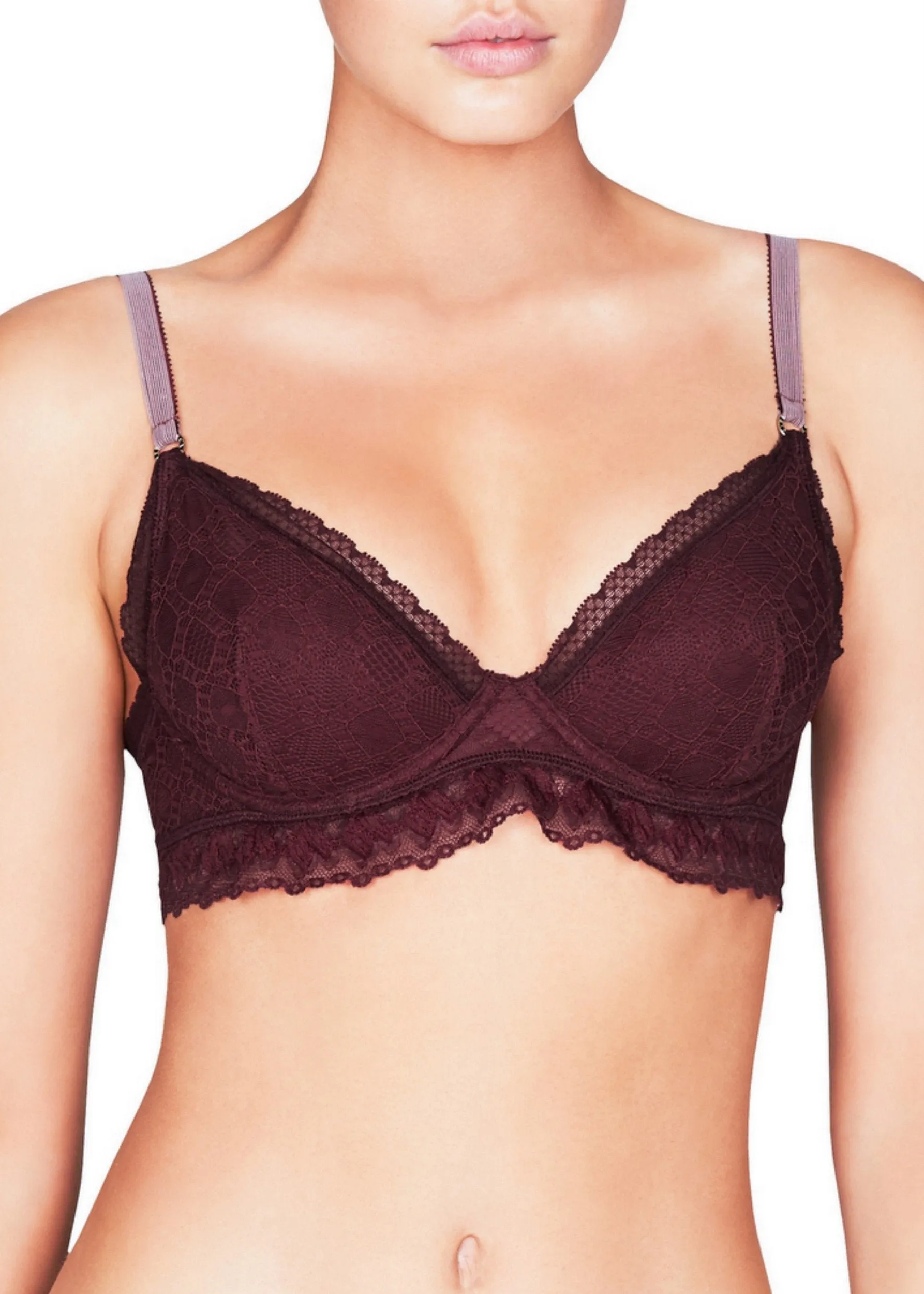 Jasmine Inspiring (Garnet Red) Contour Plunge Bra