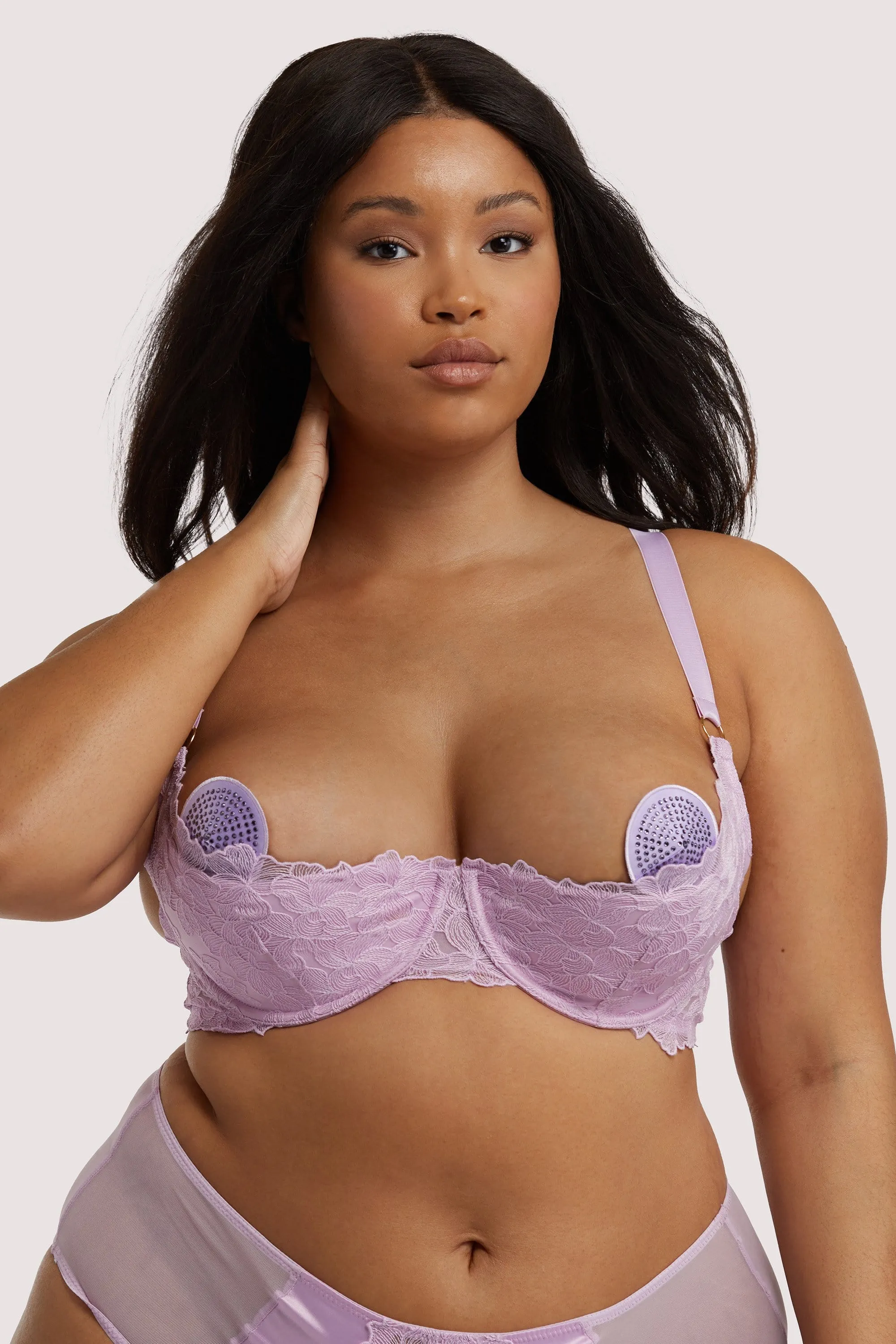 Lila Lilac Quarter Cup Bra