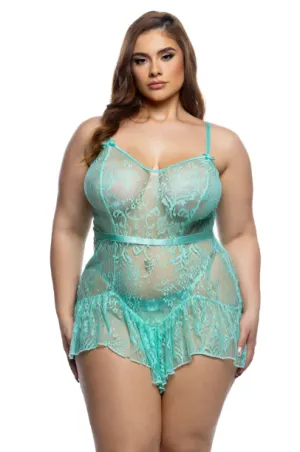 Midnight Kiss Slip - Mint LI801