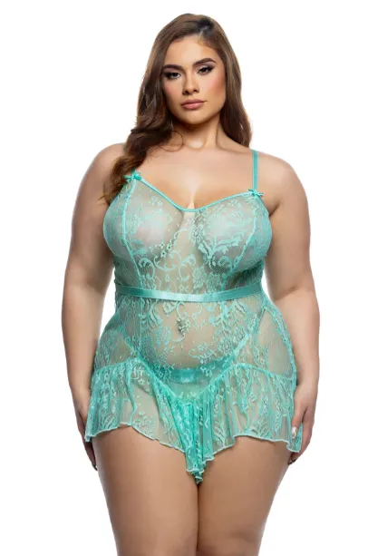 Midnight Kiss Slip - Mint LI801