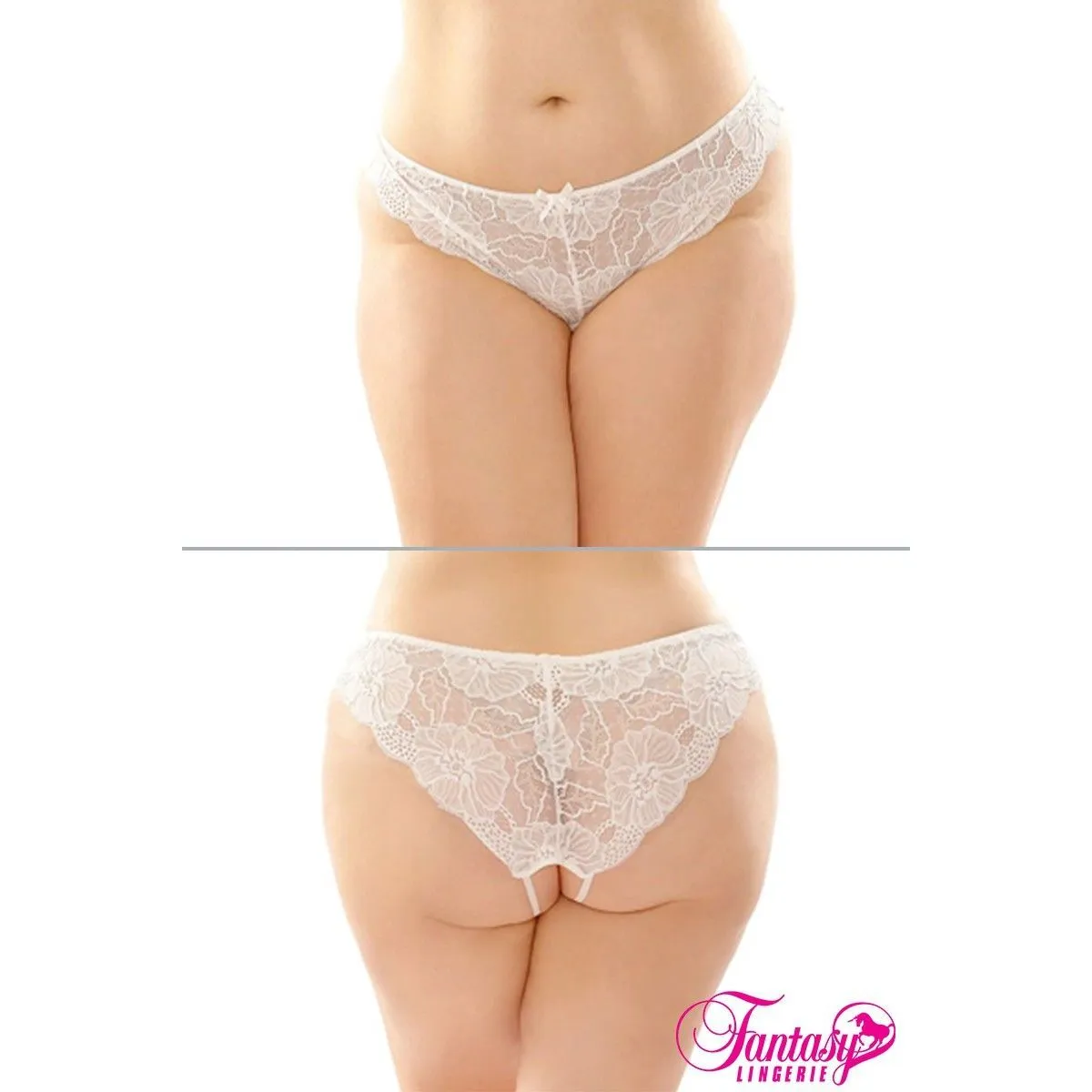 Open Crotch Panty by Fantasy Lingerie