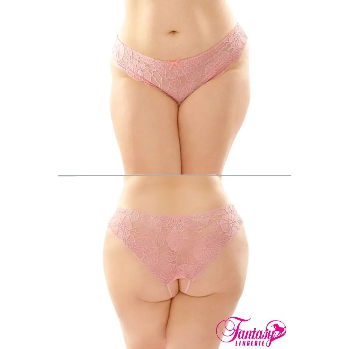 Open Crotch Panty by Fantasy Lingerie