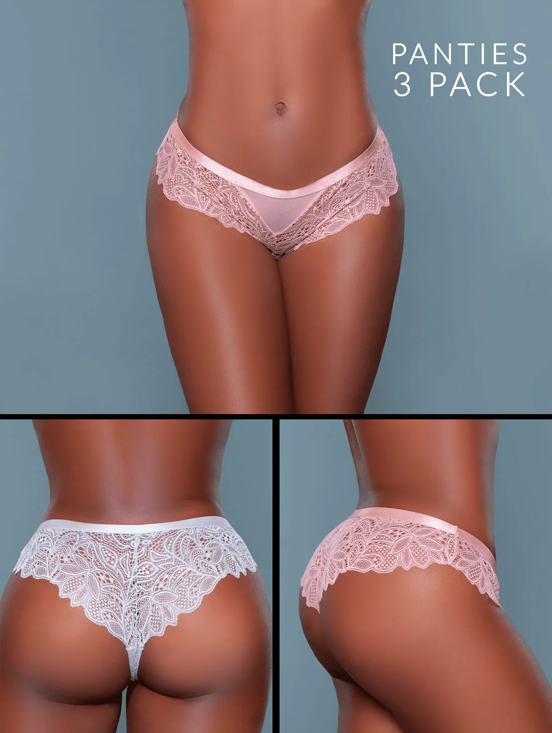 Pastel Princess Panty Trio