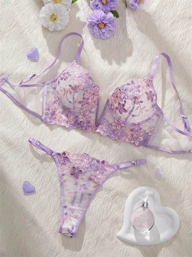 #PB Romantic Purple Lingerie Set