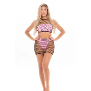 Pink Lipstick - Crave You 4Pc Bandeau Lingerie Set