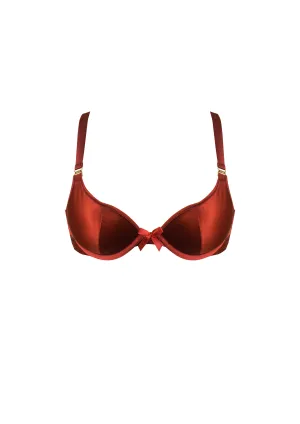 Push-Up Bra Burnt Red