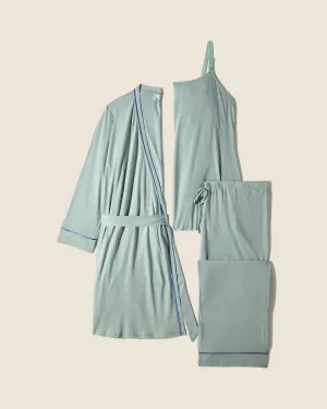 Pyjama D'Allaitement 3 Pièces Avec Peignoir