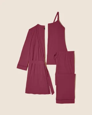Pyjama D'Allaitement 3 Pièces Avec Peignoir