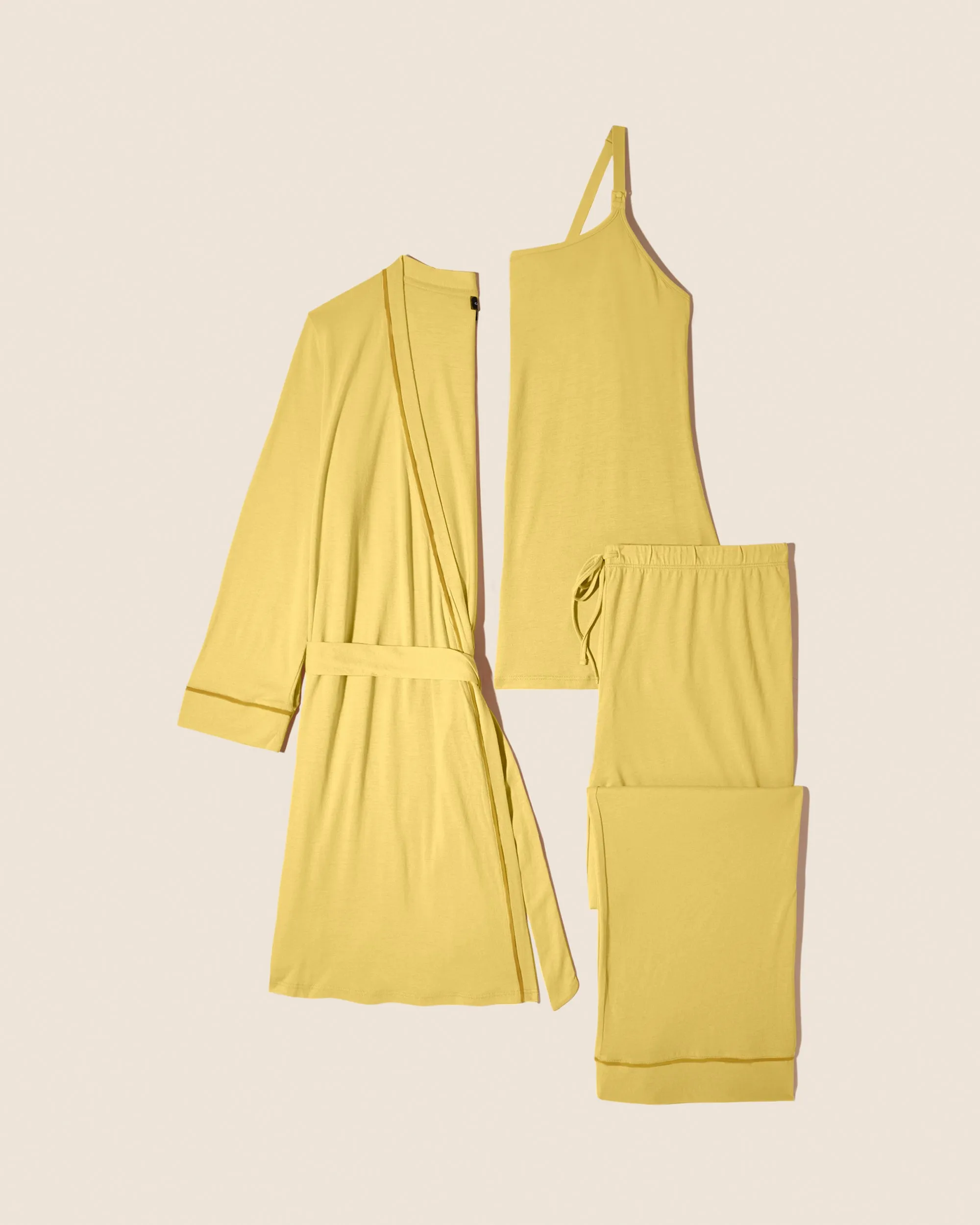 Pyjama D'Allaitement 3 Pièces Avec Peignoir