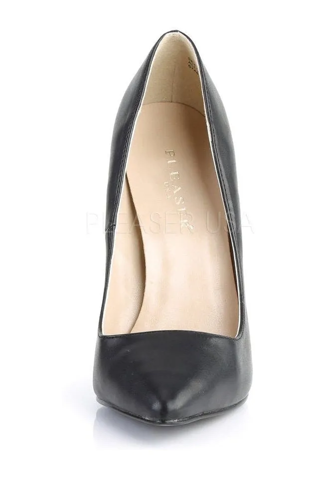 SEXY-20 Pump  | Black Faux Leather