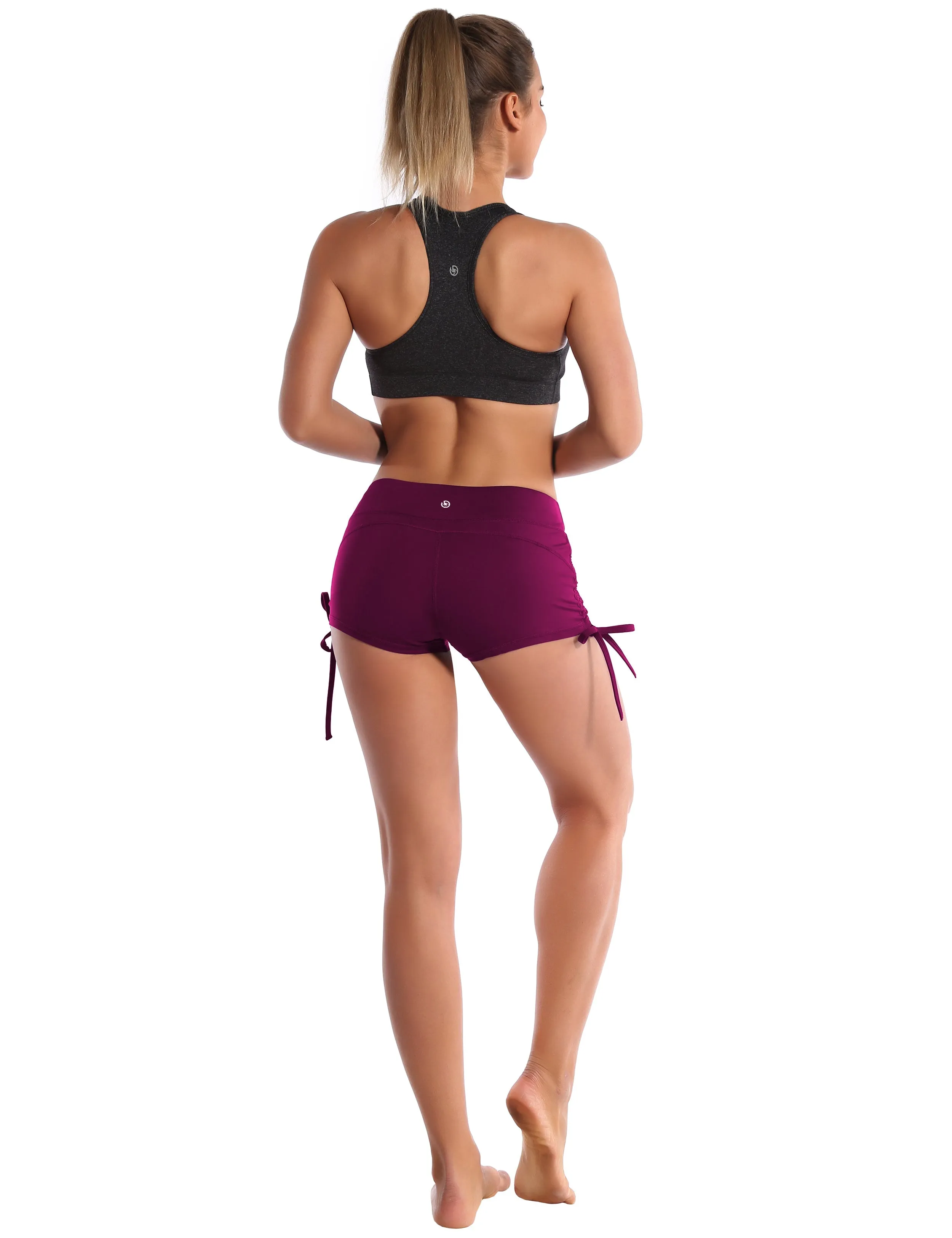 Side Drawstring Hot Shorts grapevine_Pilates