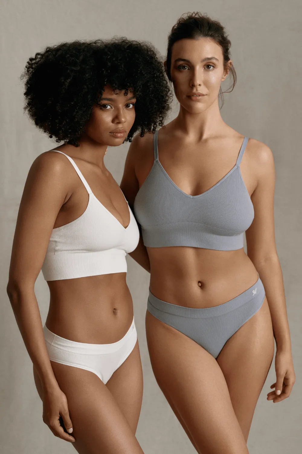 Tencel™ Seamless High Leg Brief in Storm Grey, Size XS (UK 6-8)