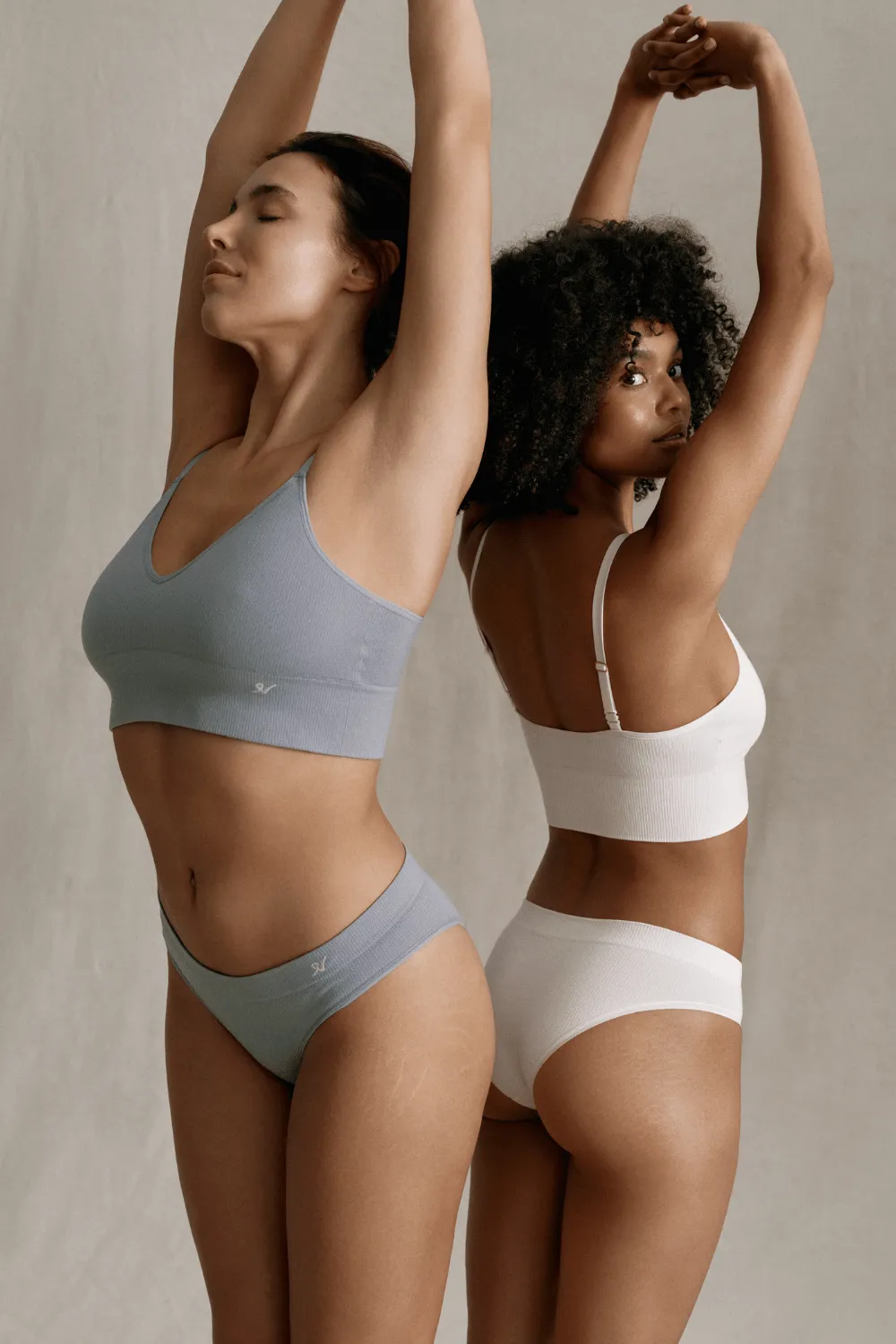 Tencel™ Seamless High Leg Brief in Storm Grey, Size XS (UK 6-8)